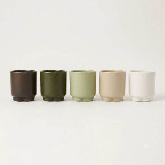 Lot de 5 Cache-pots en céramique