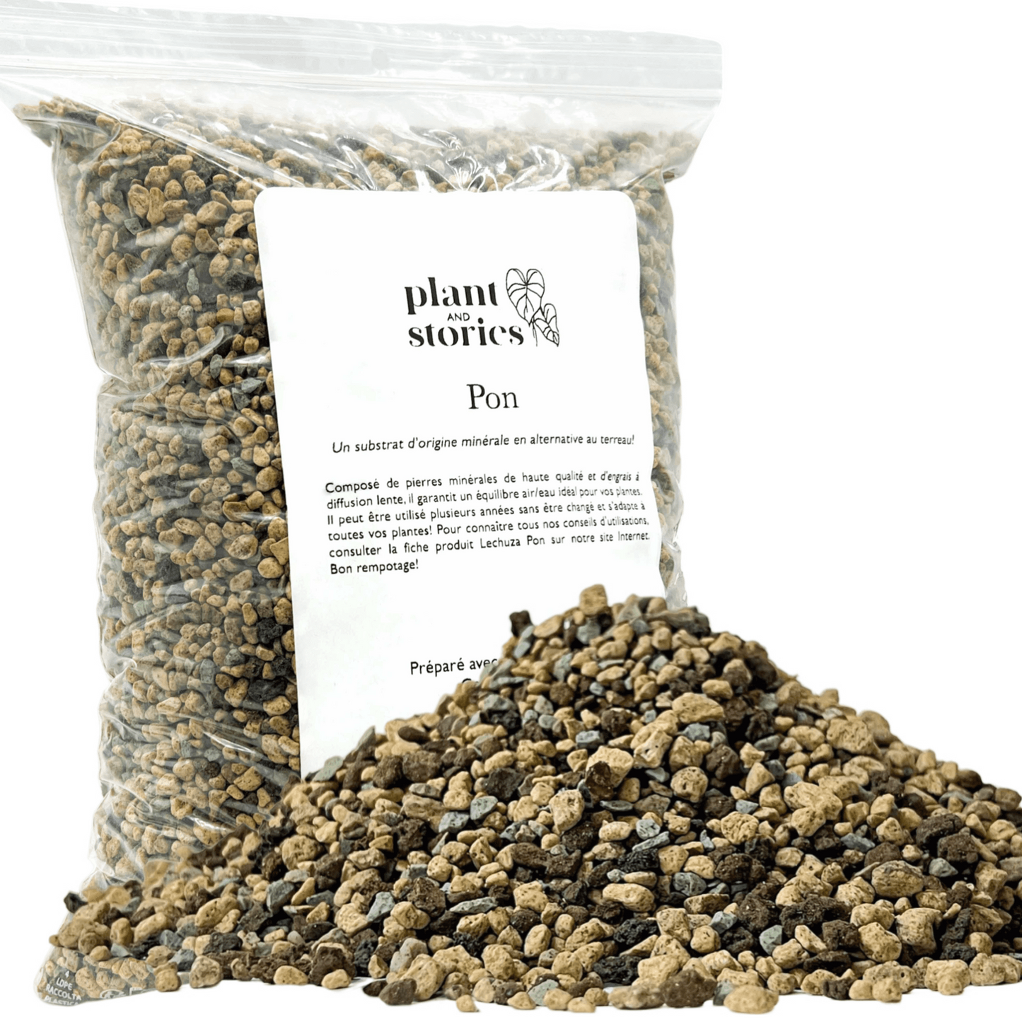 Pon - Substrat minéral hydroponique pour plantes - Culture plantes hydroponique