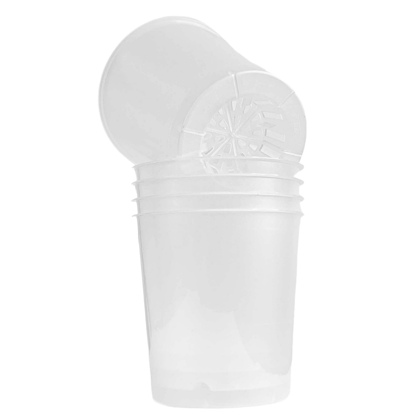 Transparent Plant Pot - Clear Pot with Perforated Growing Holes