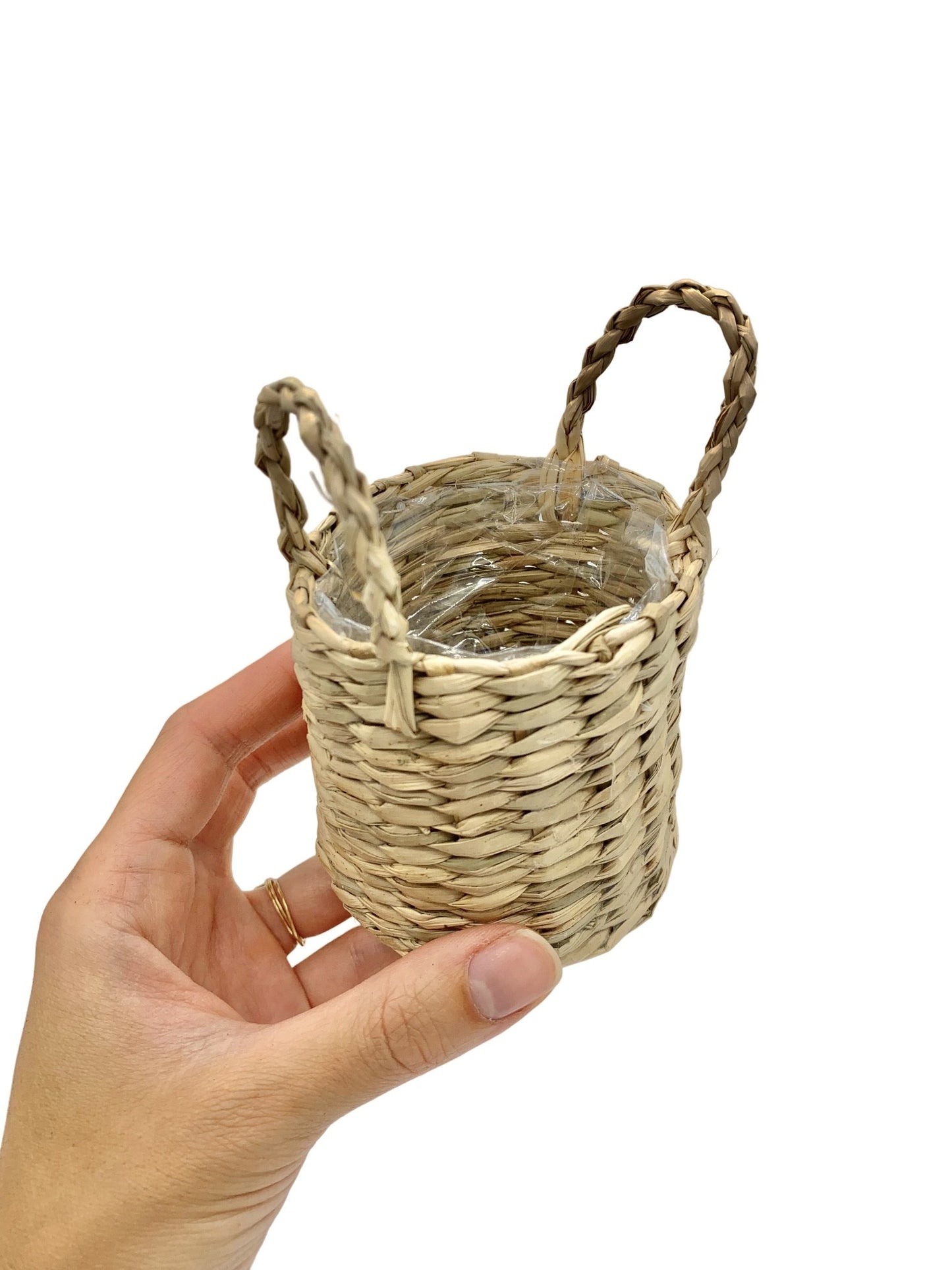 small wicker plant pots Trio Mini Wicker Plant Pots