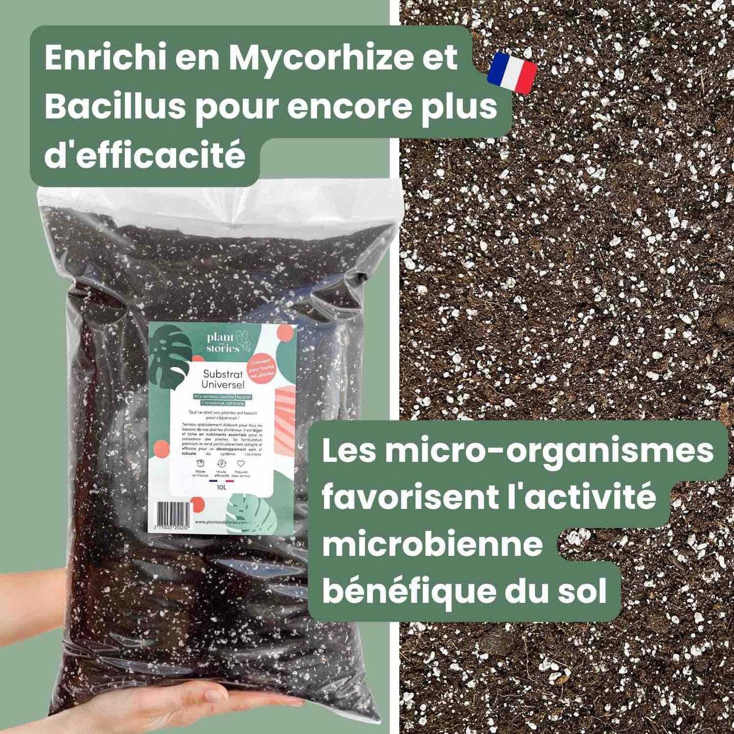 Substrat Universel enrichi en Mycorhize et Bacillus - Qualité Supérieure