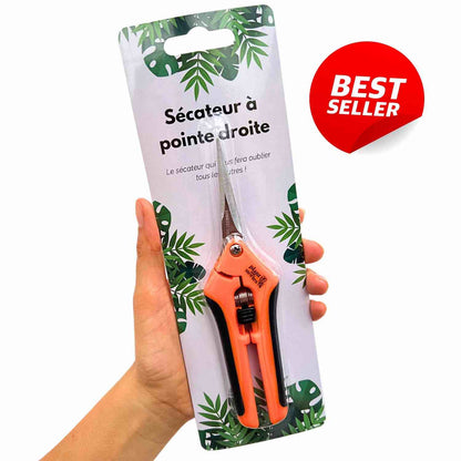 Sécateur pointe droite - Sécateur pour plante en acier inoxydable