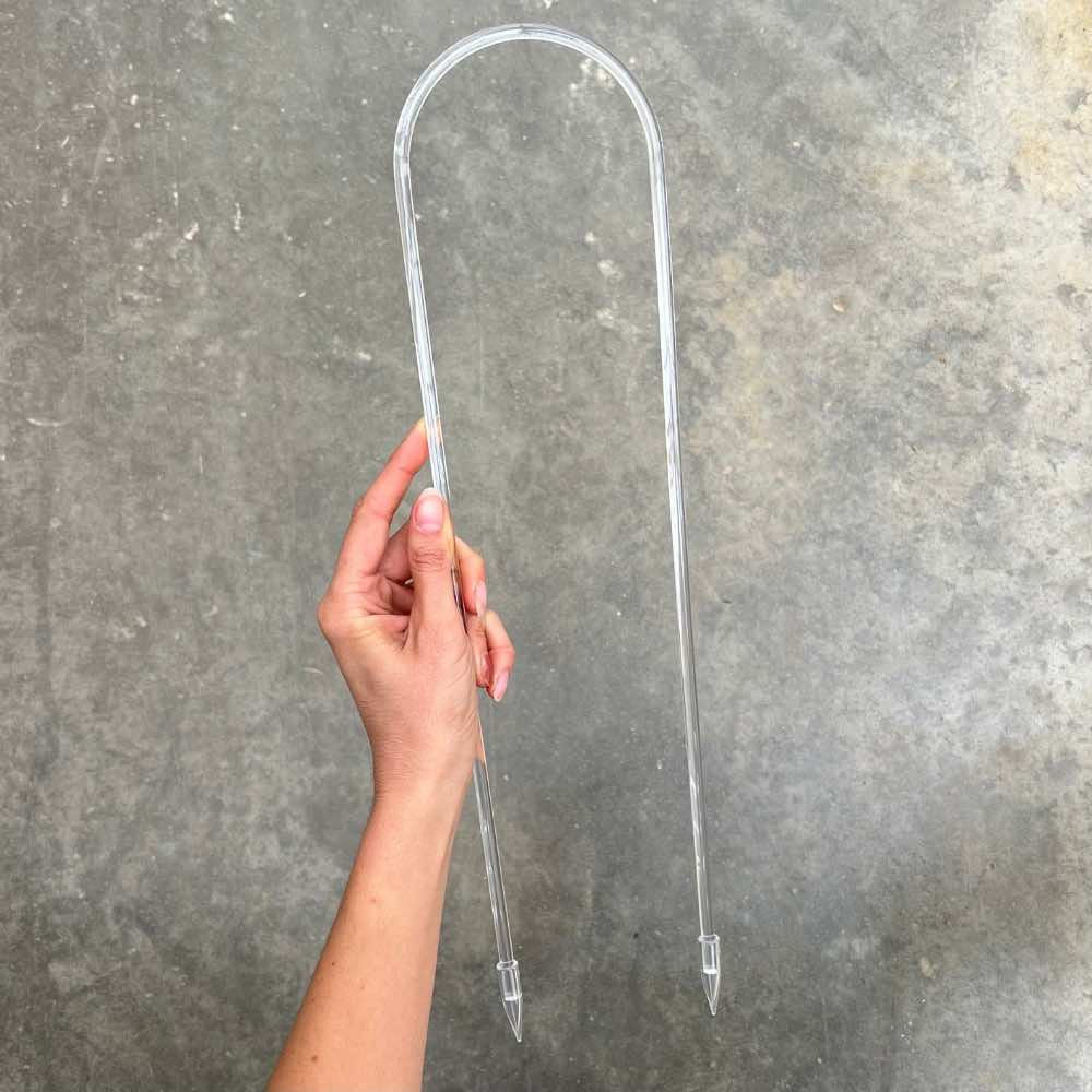 Tuteur en arc pour hoya, transparent et élégant, conçu pour les plantes grimpantes, idéal pour un support discret