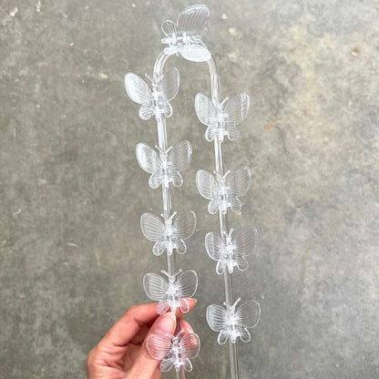 Pinces Papillon pour plante X10 - Pince tuteurage Papillon - Clips de support - Pinces de support pour plantes