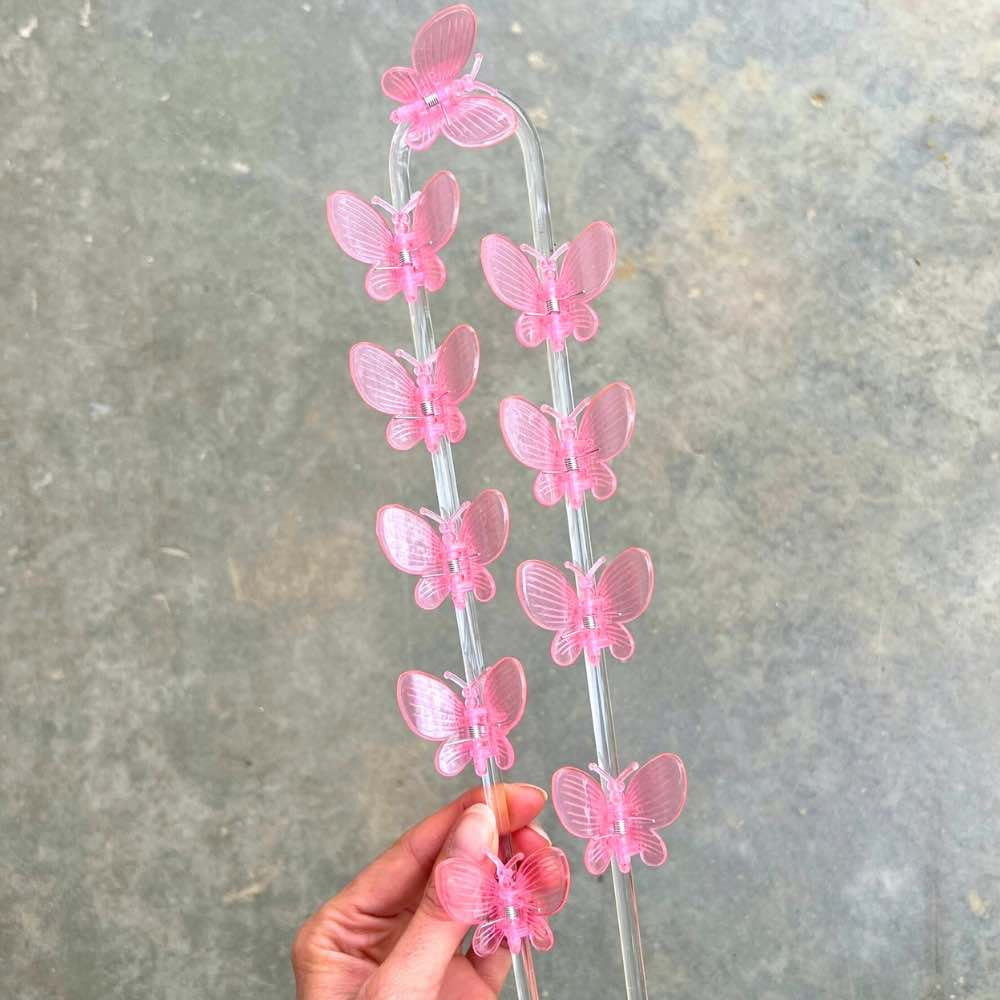 Pinces Papillon pour plante X10 - Pince tuteurage Papillon - Clips de support - Pinces de support pour plantes