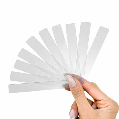 Set of clear acrylic labels - Waterproof, Designer, Indoor, Outdoor
