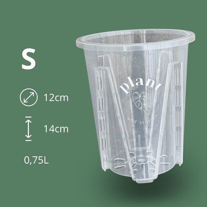 Lot Pot Aracées Transparent - Pot de culture transparent pour plantes