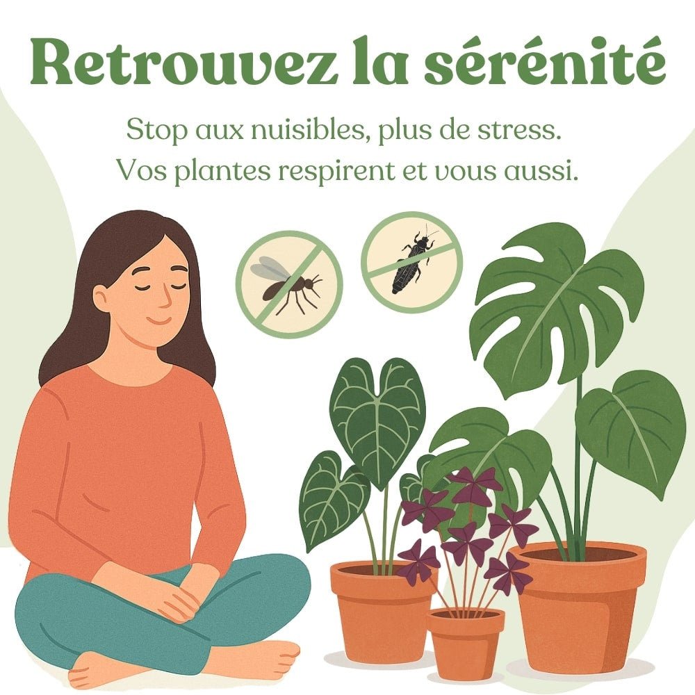 Duo Nématodes Anti moucherons et Anti Thrips + 20 pièges englués offerts - Pack nématodes 10 millions pour chacun - plantandstories