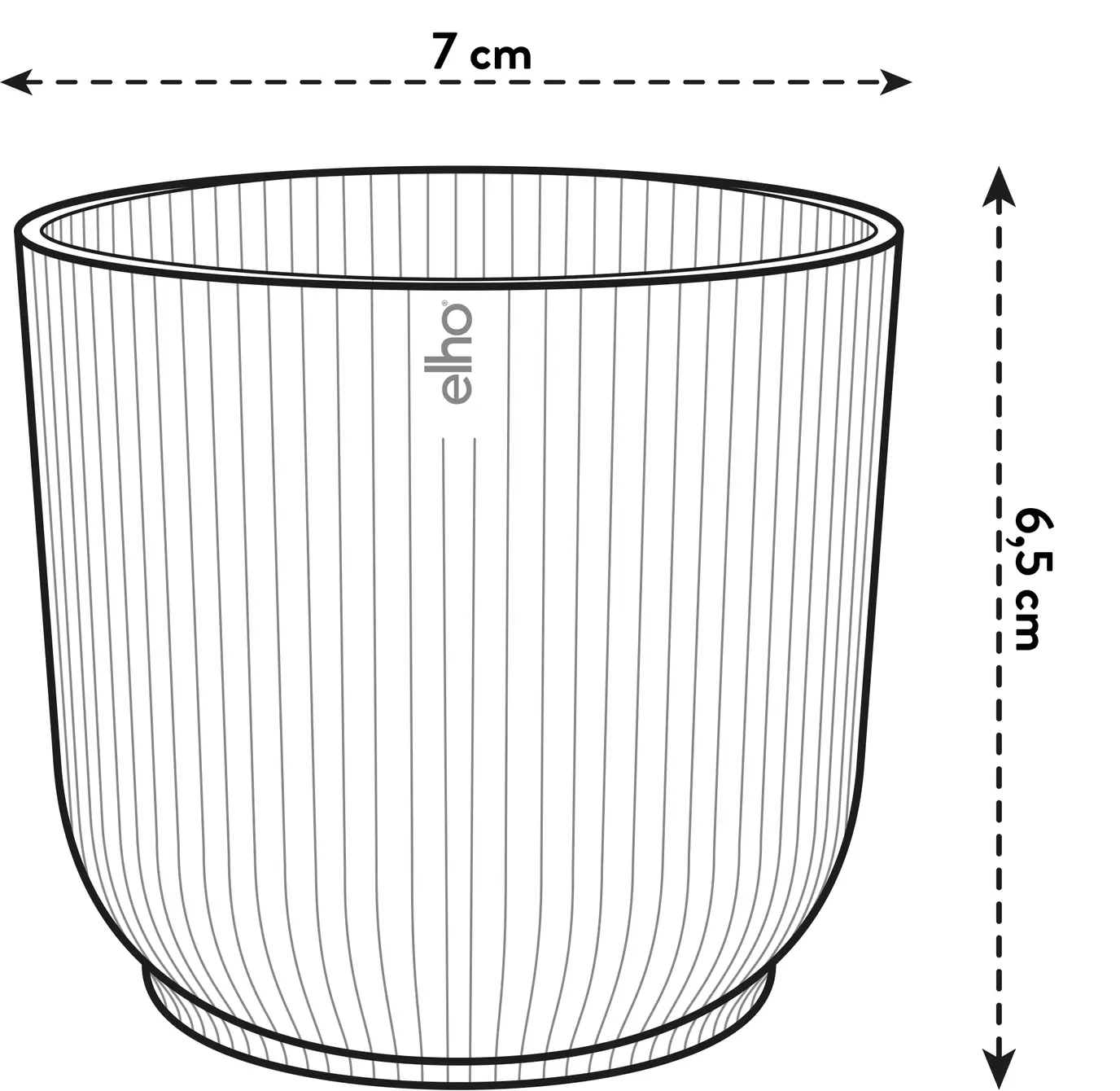 Vibes Fold Round Pot Planter Elho