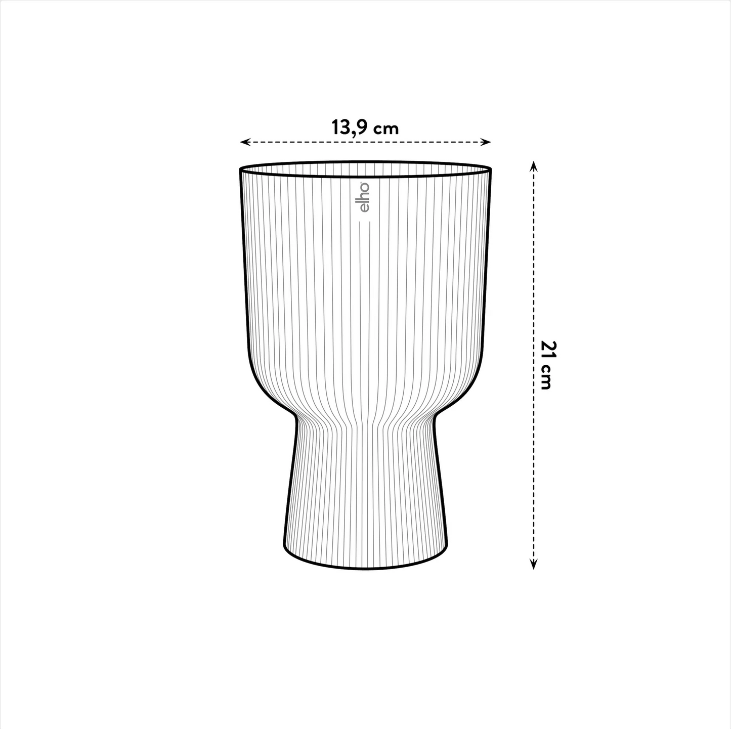 Vibes Fold Pot Planter Elho Cup