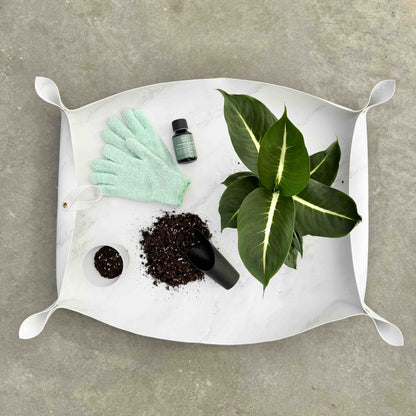 Grand Tapis de Rempotage en Simili Cuir - Tapis de rempotage pour plantes - plantandstories