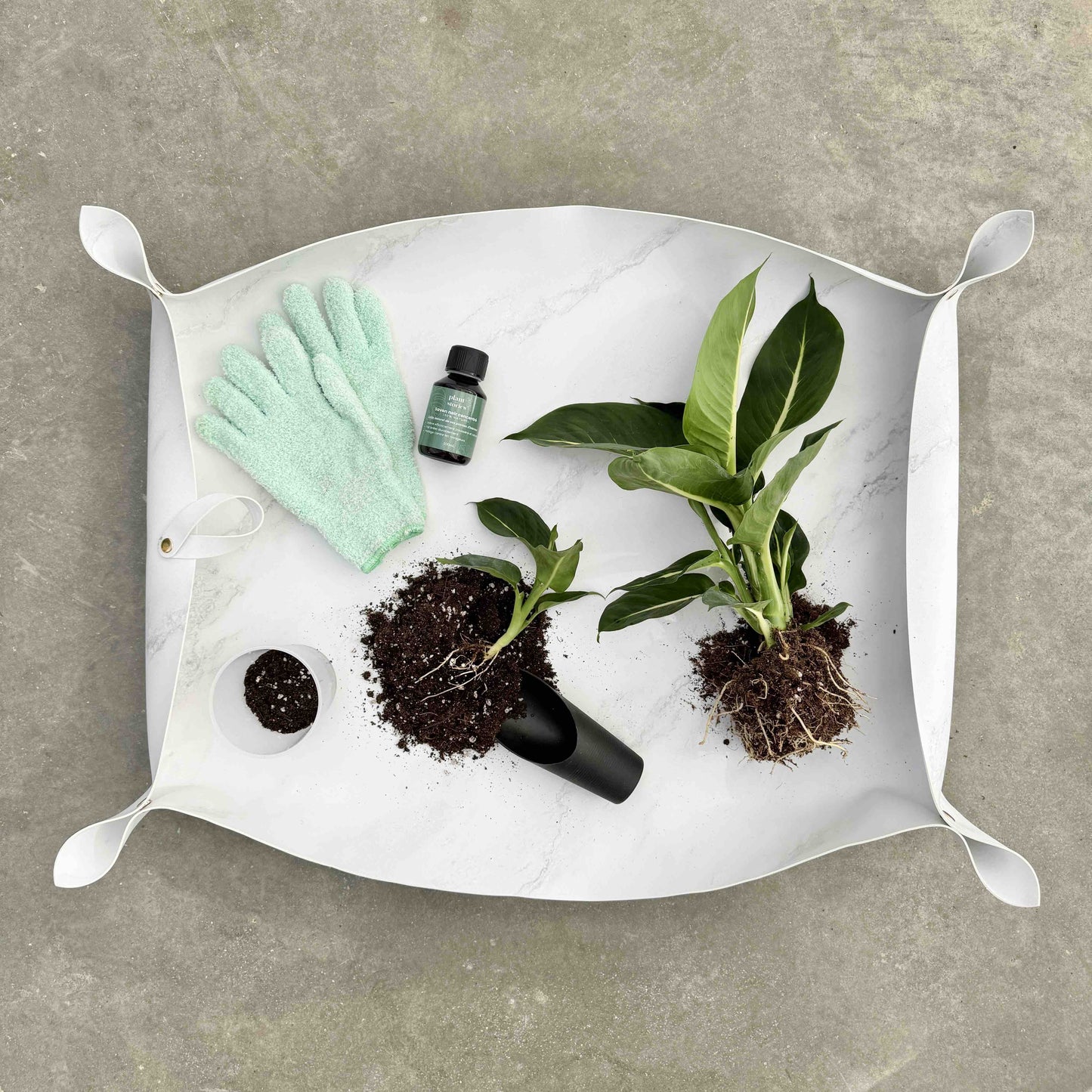 Large Faux Leather Potting Mat - Plant Potting Mat