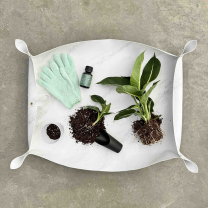 Large Faux Leather Potting Mat - Plant Potting Mat