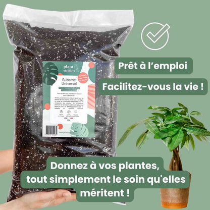 Duo - Substrat universel 10L + Engrais liquide universel 250ml + pipette gradée offerte - plantandstories