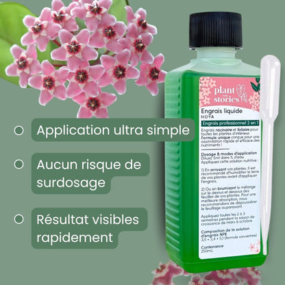 Duo - Terreau Hoya Premium 4L + Engrais liquide spécial Hoya 250ml + Pipette graduée offerte - plantandstories