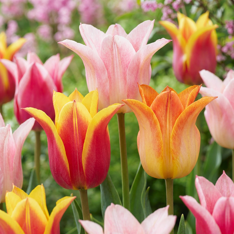 Tulipe 'Ballade' en mélange (Tulipa) - floraison printanière - calibre 11/12