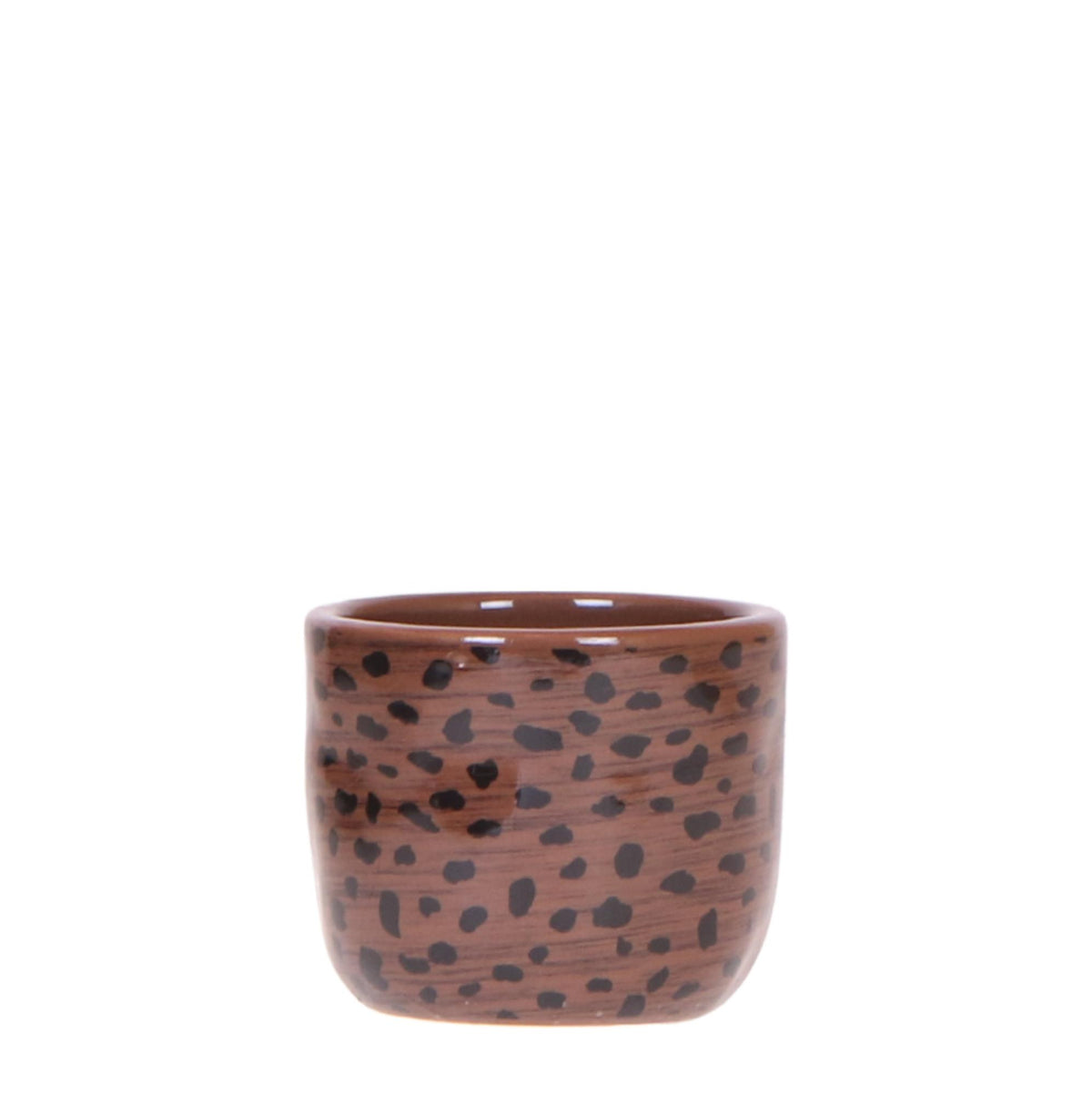 Cache-pot céramique imprimé léopard - touche sauvage chic