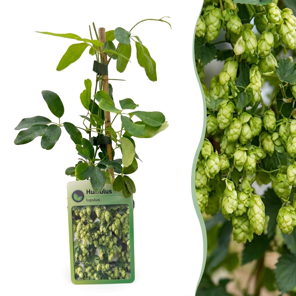 Houblon (Humulus lupulus) - grimpante fleurie