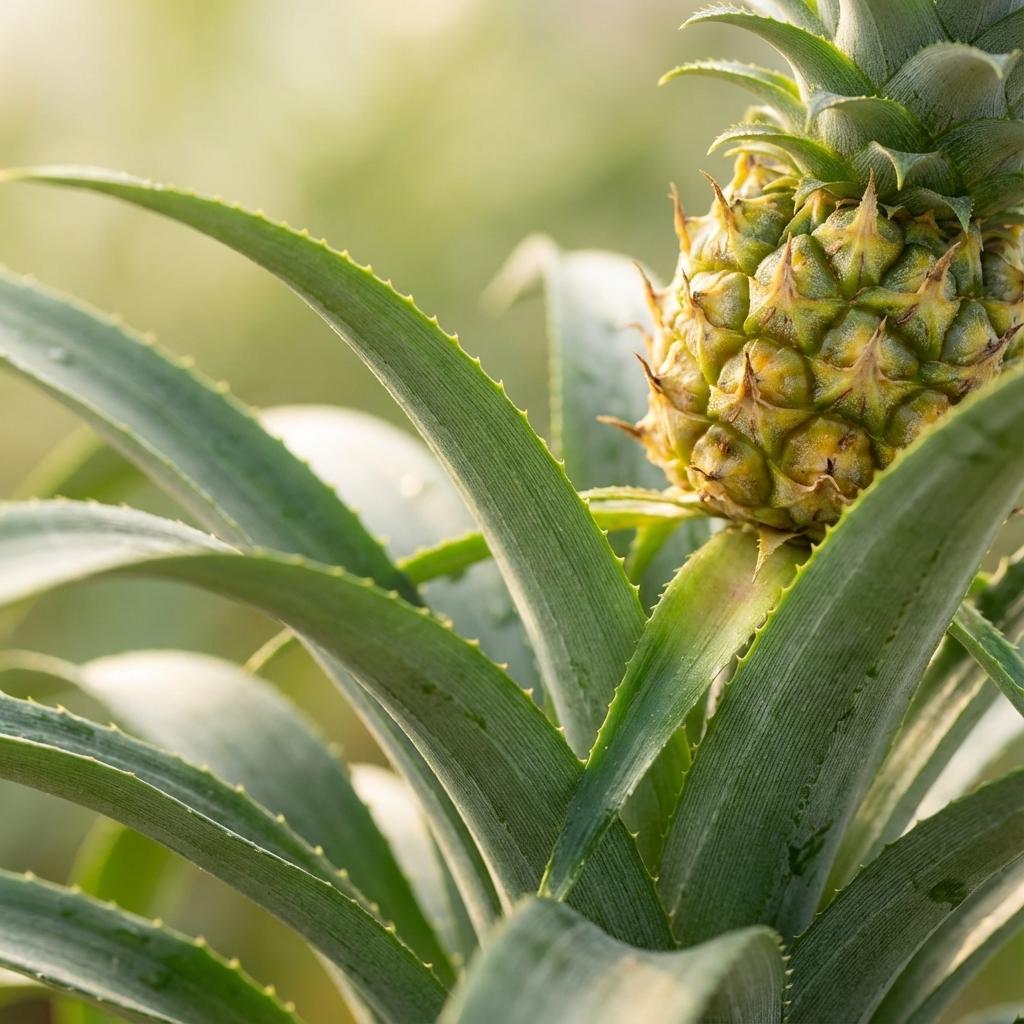 Détail du petit fruit décoratif de l'Ananas Mi Amigo