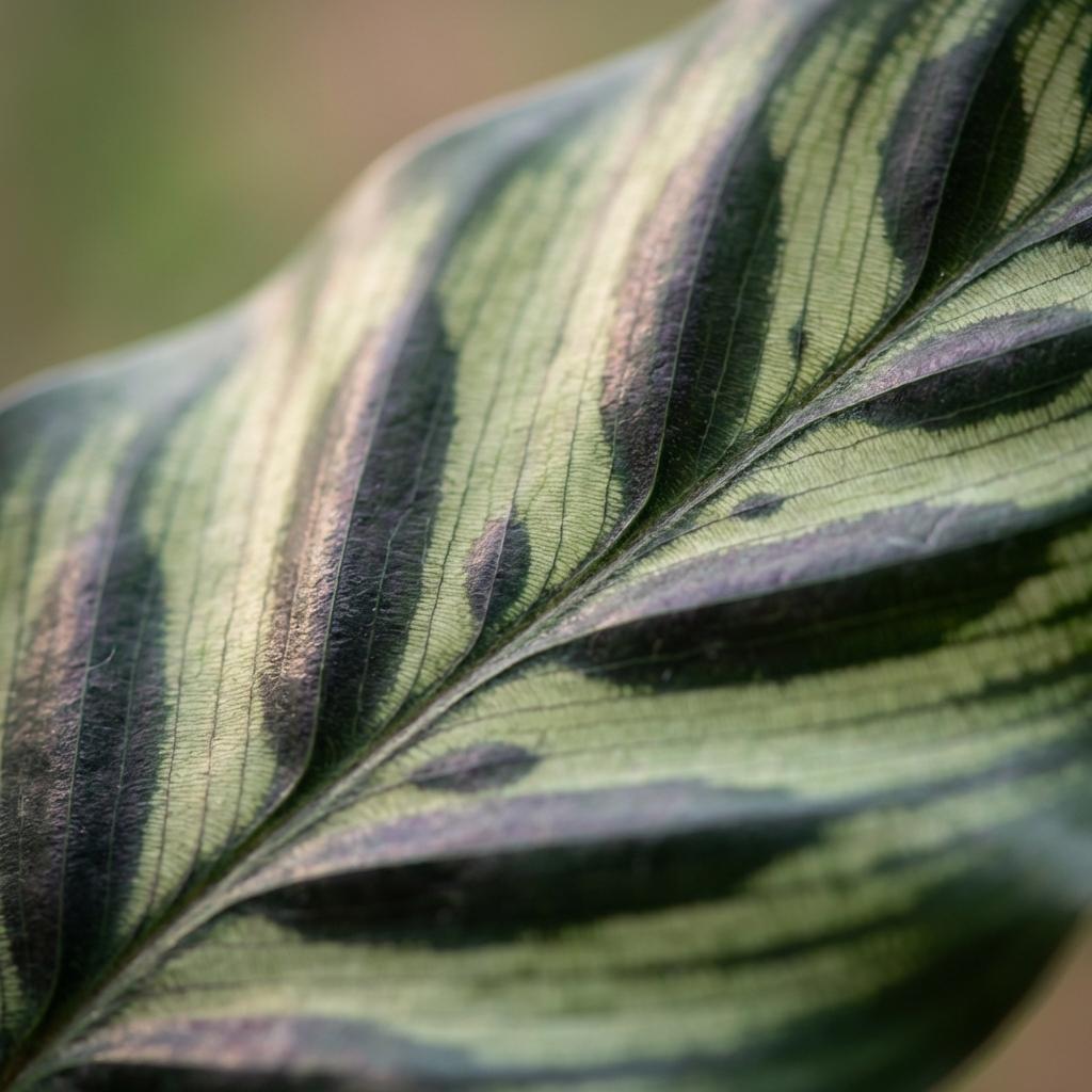 Plante d'intérieur - Plante Paon - Calathea Makoyana - Vert - Entretien facile - 1 Plante - Pot 19cm - Hauteur 70cm