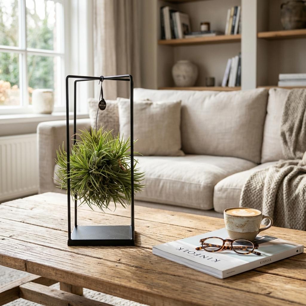 Tillandsia en situation dans un intérieur
