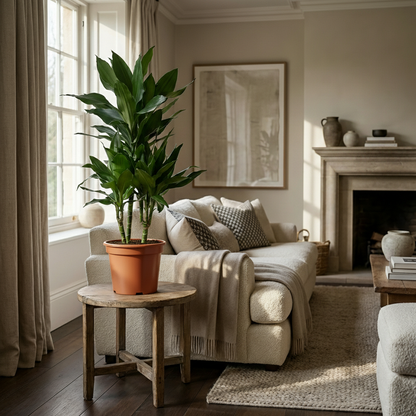 Dracaena Janet Craig plante d'intérieur en pot 21cm, feuillage vert foncé brillant, hauteur 60-70cm
