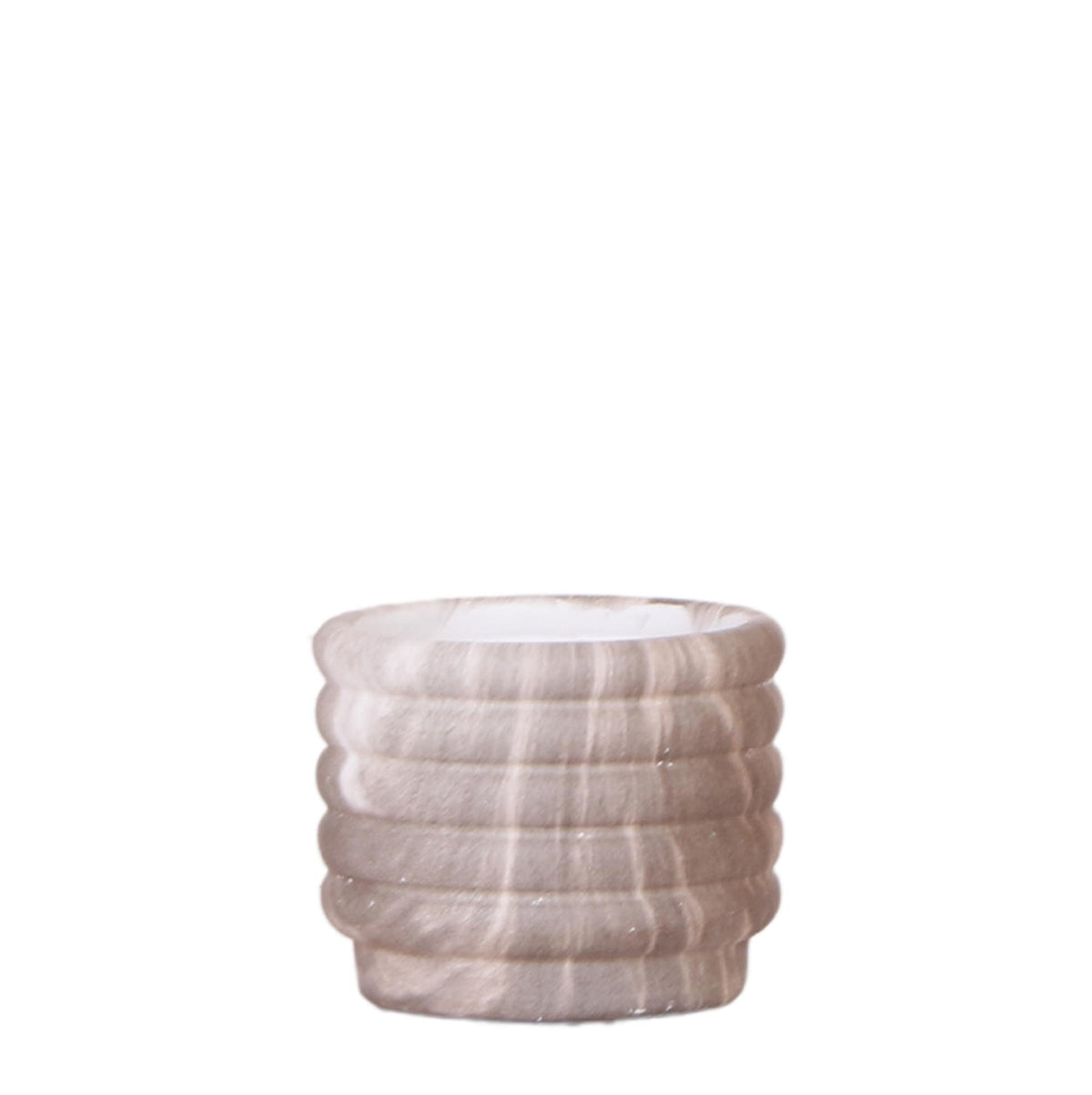Cache-pot céramique effet marbre foncé - élégance minérale sombre