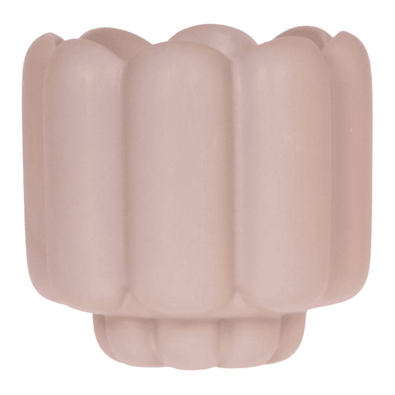 Cache-pot céramique mat - allure vintage - sable, 12 cm