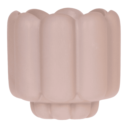 Cache-pot céramique mat - allure vintage - sable, 12 cm