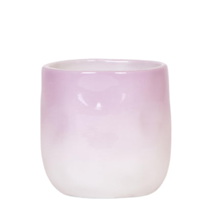 Cache-pot céramique dégradé - camaïeu tout en douceur - rose