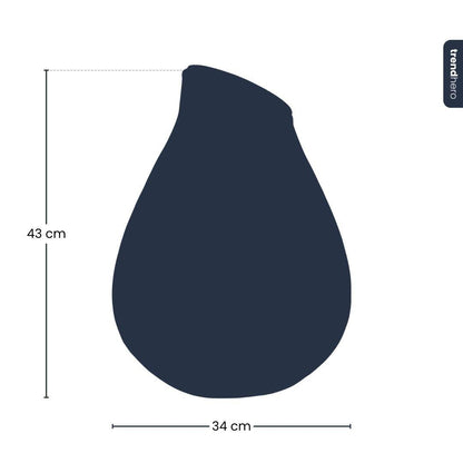 Bouteille terrarium goutte : Ø 34 cm, hauteur 43 cm, 18,5 L