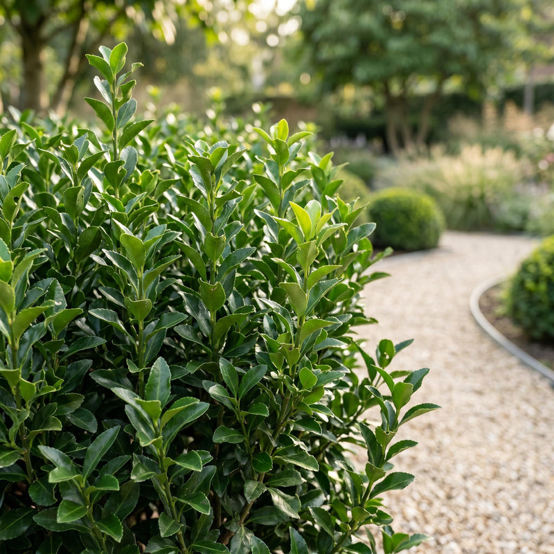 Fusain Green Spire (Euonymus), plante de haie persistante, Pot 9 cm, Hauteur 20-25 cm