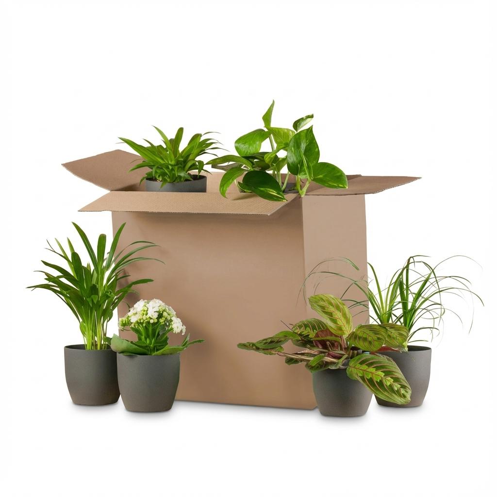 Green Second Change Box (6 pieces) - incl. 6 x pot Potter noir