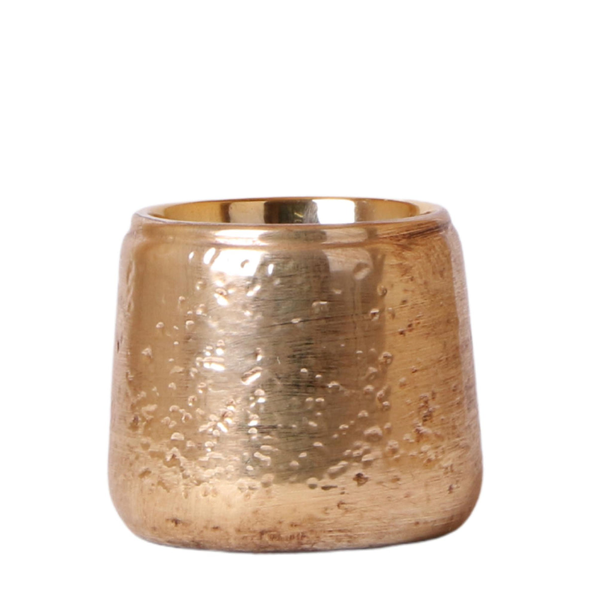 Cache-pot céramique brillant Luxury - reflets précieux dorés ou argentés
