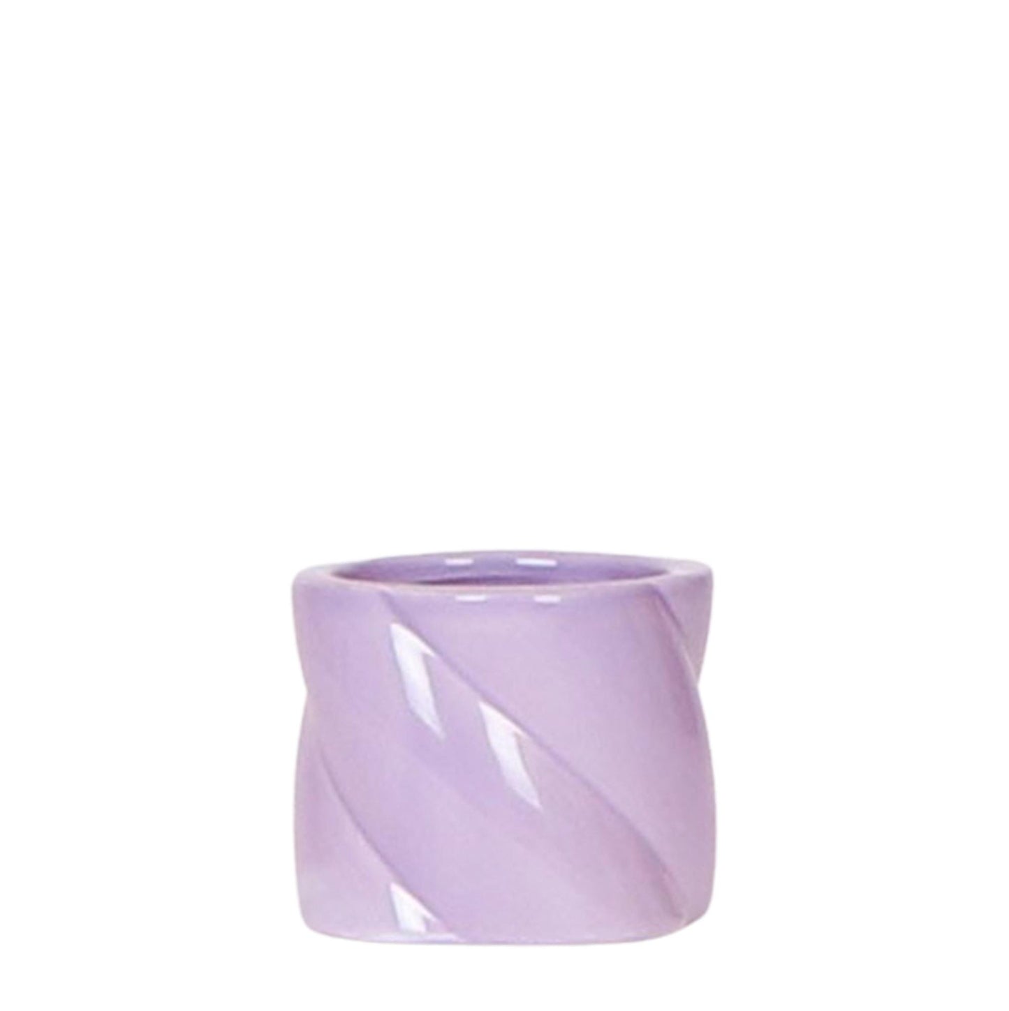 Cache-pot céramique pastel - rondeurs gourmandes - lilas
