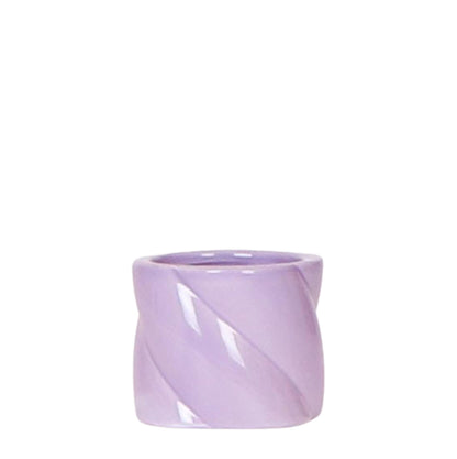Cache-pot céramique pastel - rondeurs gourmandes - lilas