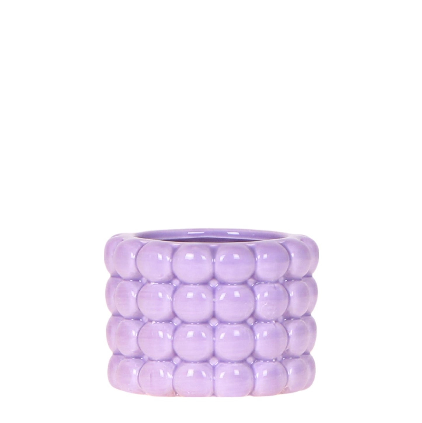 Cache-pot céramique - rondeurs colorées et gaies - violet