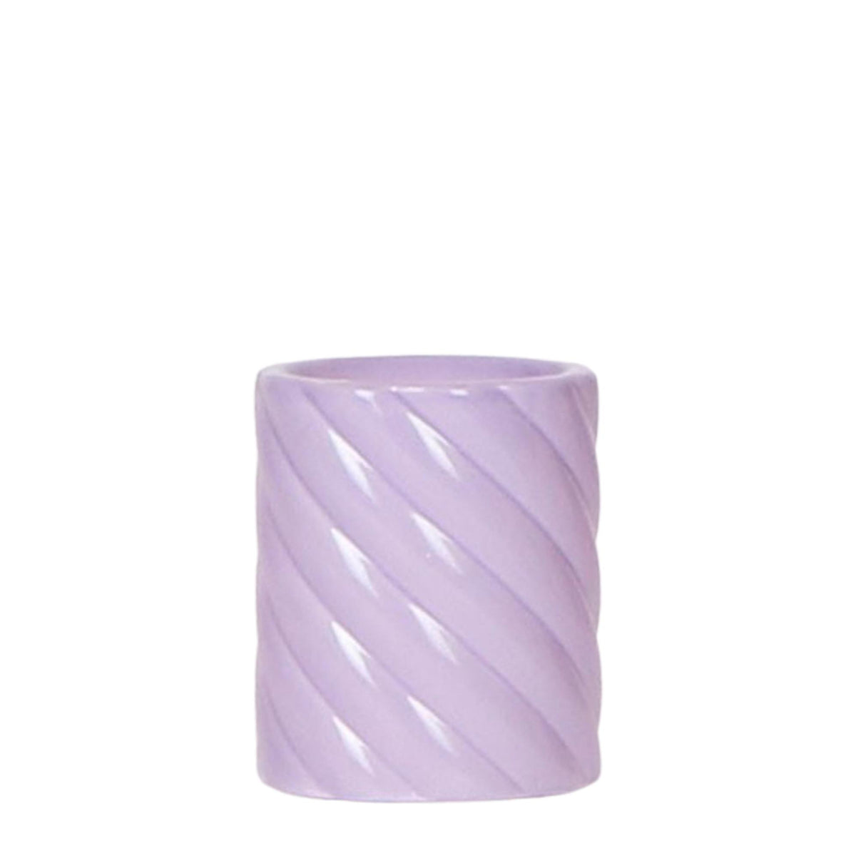Cache-pot céramique pastel version haute - silhouette élancée - lilas