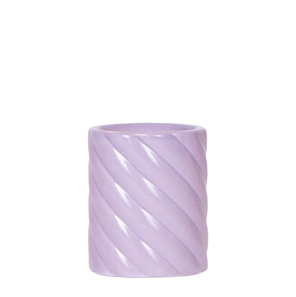 Cache-pot céramique pastel version haute - silhouette élancée - lilas