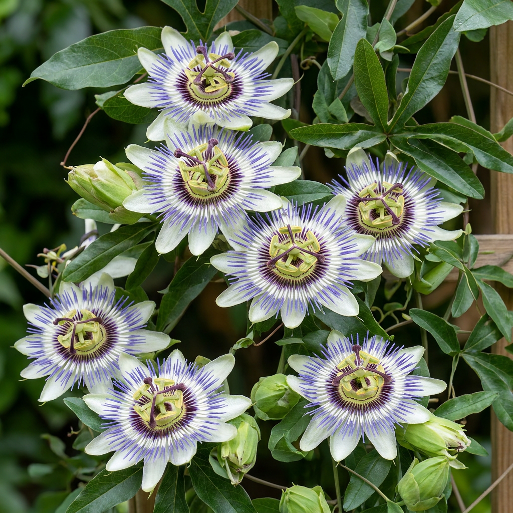 Passiflore bleue (Passiflora caerulea) - grimpante fleurie exotique