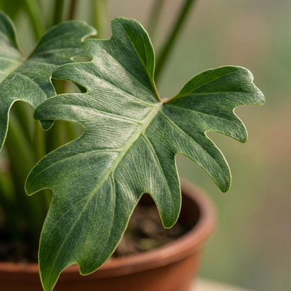 Plante d'intérieur - Philodendron - Philodendron Xanadu - Vert - Entretien facile - 1 Plante - Pot 19cm - Hauteur 60cm
