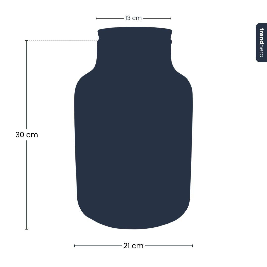 Bouteille terrarium à lait LED : Ø 21 cm, hauteur 30 cm, 9 L