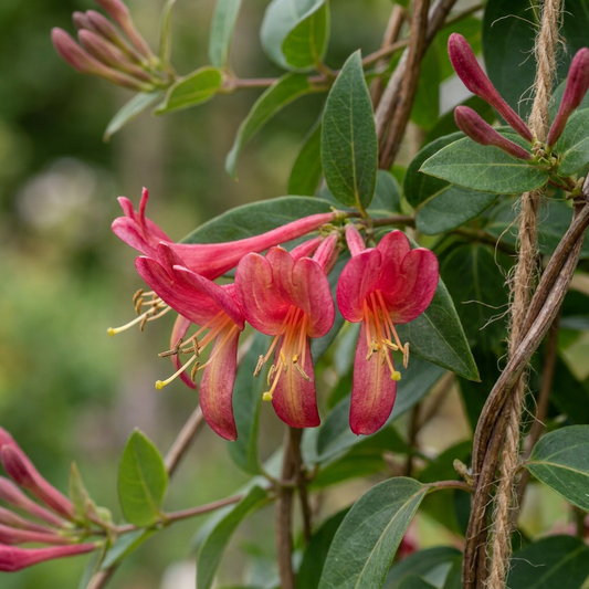 Chèvrefeuille de Henry (Lonicera henryi) - grimpante persistante