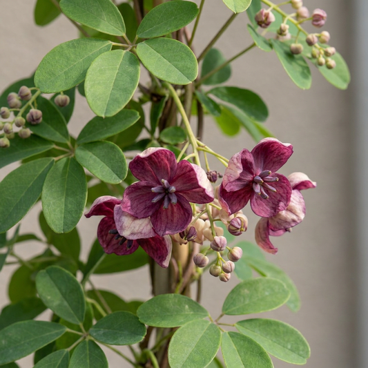 Akébie à cinq feuilles (Akebia quinata) - grimpante persistante parfumée