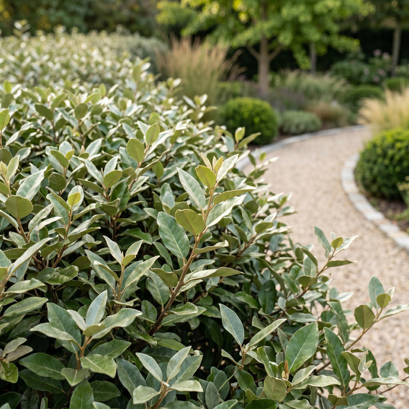 Chalef Compacta (Eleagnus x ebbingei), plante de haie persistante, Pot 9 cm, Hauteur 25-35 cm
