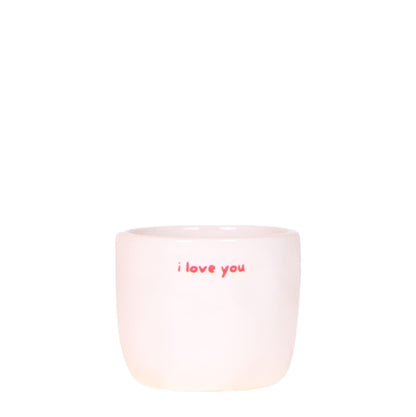 Cache-pot céramique « I Love You » - le cadeau qui dit tout
