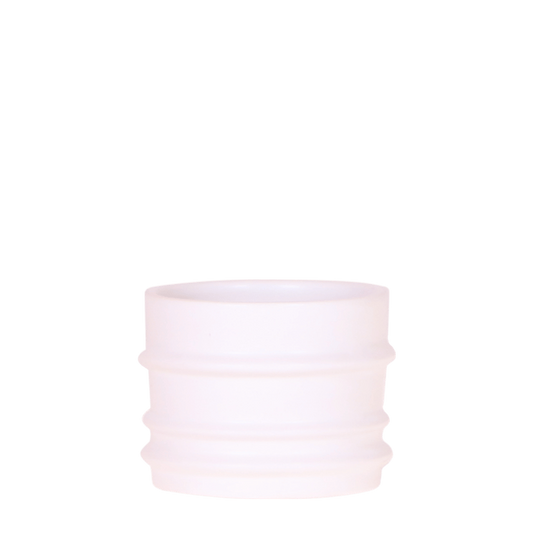 Cache-pot céramique mat épuré - style minimaliste