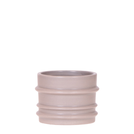 Cache-pot céramique mat épuré - style minimaliste