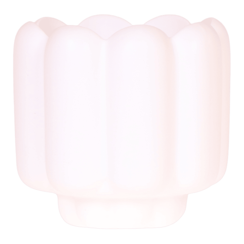 Cache-pot céramique mat - allure vintage - blanc, 12 cm