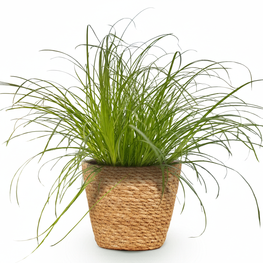 Plante d'intérieur - Cyperus alternifolius Zumula - Plante à chats - Plante amicale pour les animaux - Vert - 1 Plante - avec Panier - Pot 12cm - Hauteur 20cm